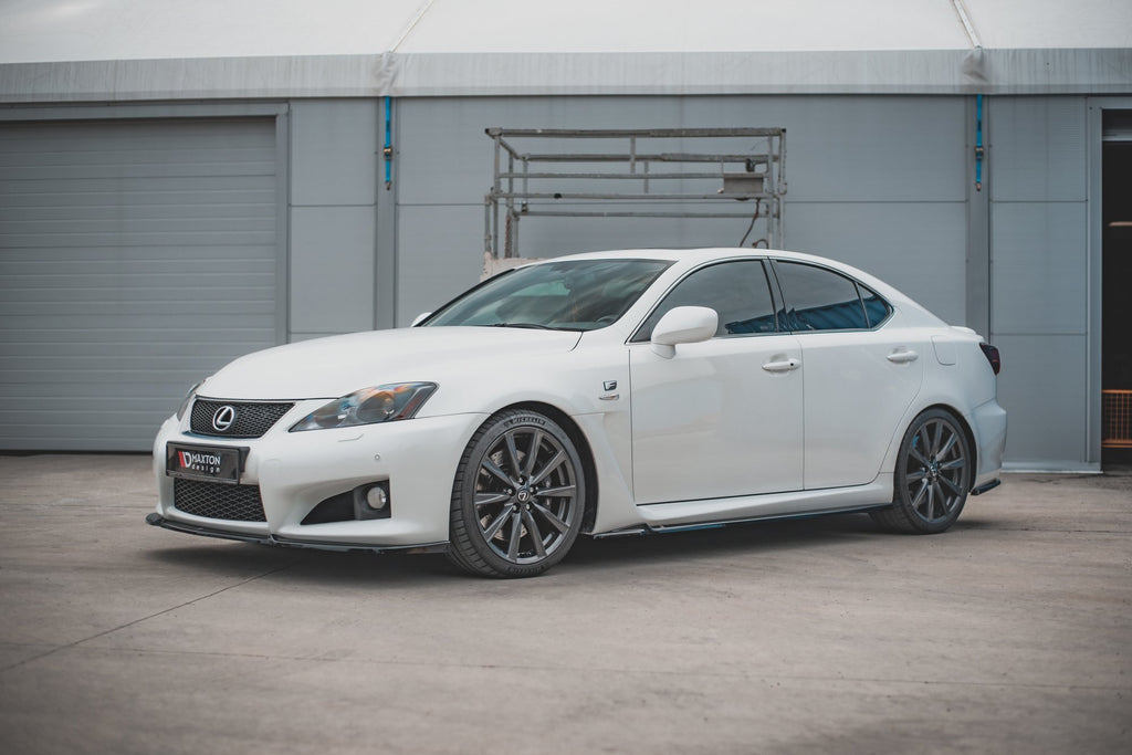 Maxton Design Seitenschweller Ansatz für Lexus IS F Mk2 schwarz matt