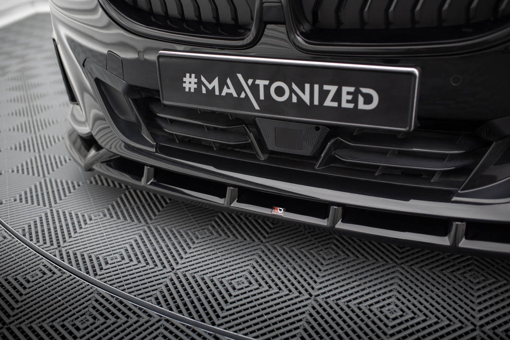 Maxton Design Street+ Spoilerlippe Front Ansatz V.2 passend für BMW 2 Coupe G42 schwarz Hochglanz