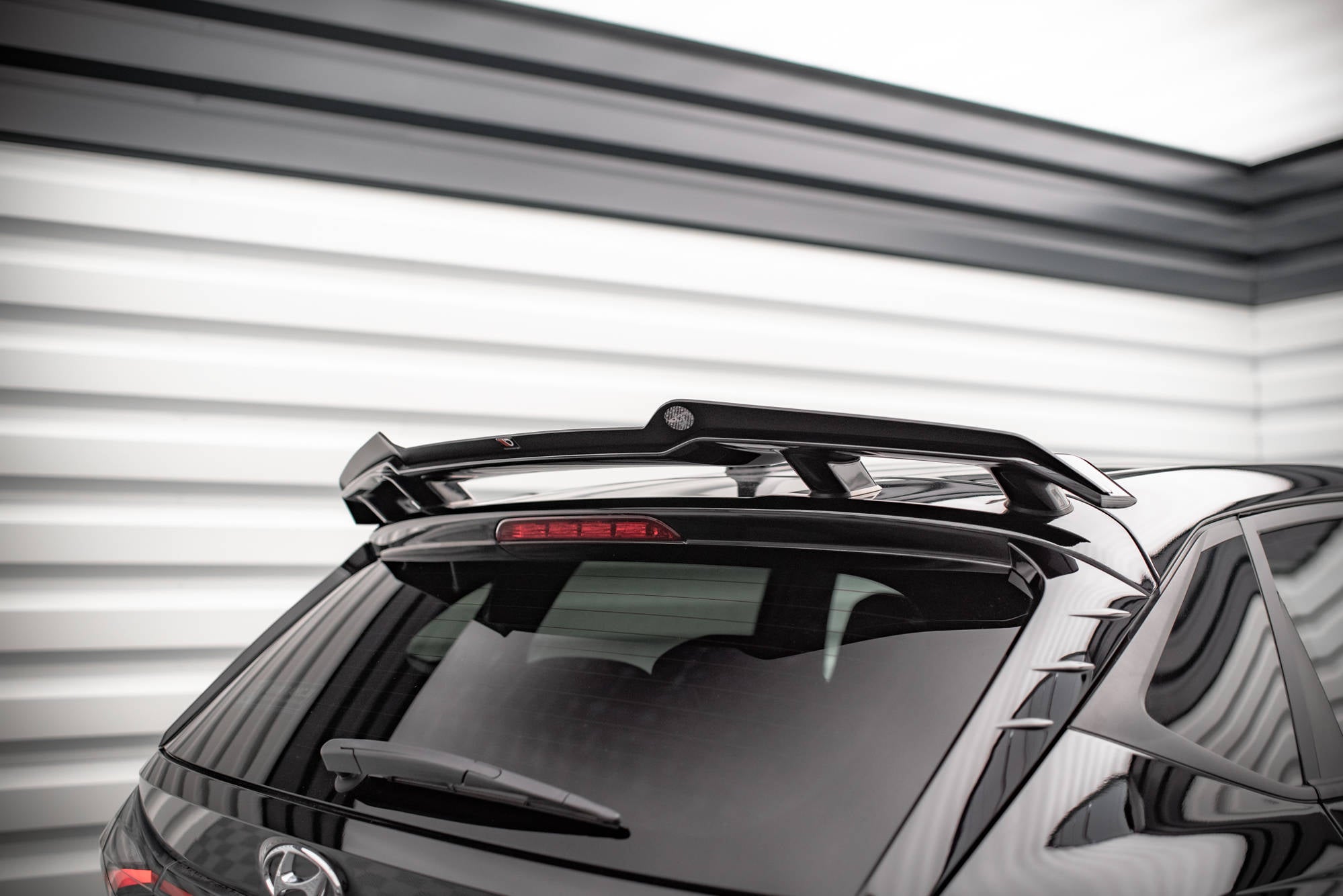 Maxton Design Spoiler CAP passend für Hyundai I20 N Mk3 schwarz Hochglanz