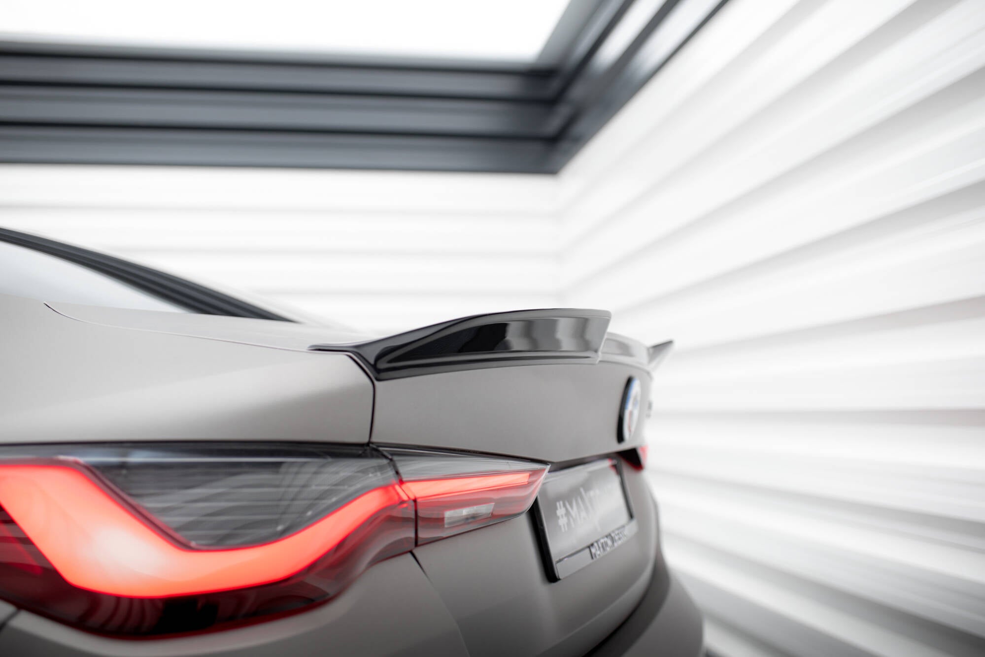 Maxton Design Spoiler CAP 3D passend für BMW M4 G82 / G82 Facelift / M440i / 4 M-Paket G22 / G22 Facelift schwarz Hochglanz