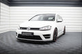 Maxton Design Street+ Spoilerlippe Front Ansatz V.1 passend für VW Golf R / R-Line Mk7 schwarz Hochglanz