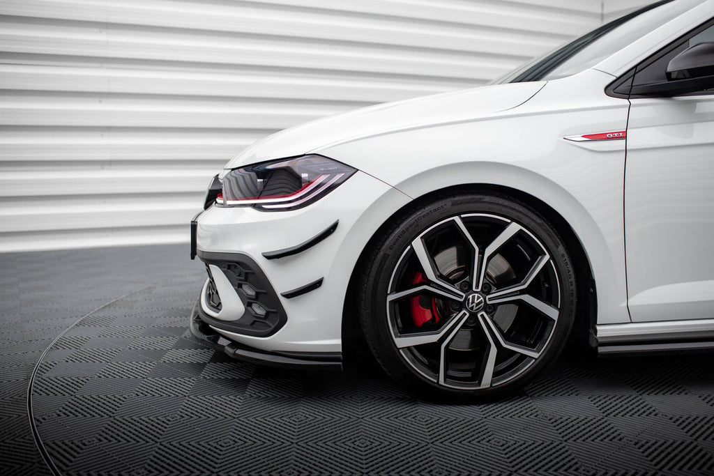 Maxton Design Stoßstangen Flaps Wings vorne Canards passend für VW Polo GTI Mk6 Facelift