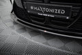 Maxton Design Street+ Spoilerlippe Front Ansatz V.4 passend für CSL Look BMW M3 Limousine / Touring G80 / G81 schwarz Hochglanz