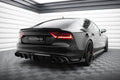 Maxton Design Hintere Seiten Flaps Passend für Audi A7 S-Line C7 Schwarz Hochglanz