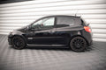 Maxton Design Heck Ansatz Flaps Diffusor passend für RENAULT CLIO III RS schwarz Hochglanz