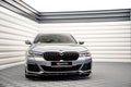 Maxton Design Street+ Spoilerlippe Front Ansatz V.2 passend für BMW 5er M-Paket / M550i / M550d Limousine / Touring G30 / G31 Facelift schwarz Hochglanz