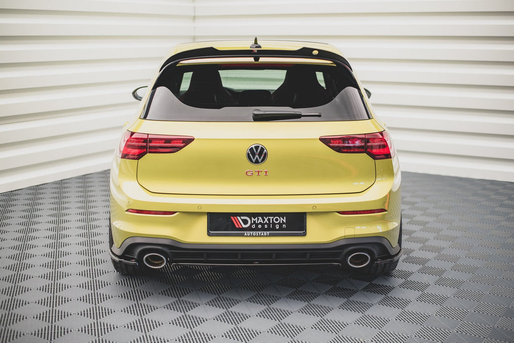 Maxton Design Heckansatz VW Golf GTI Clubsport Mk8 schwarz Hochglanz für Volkswagen Golf Mk8