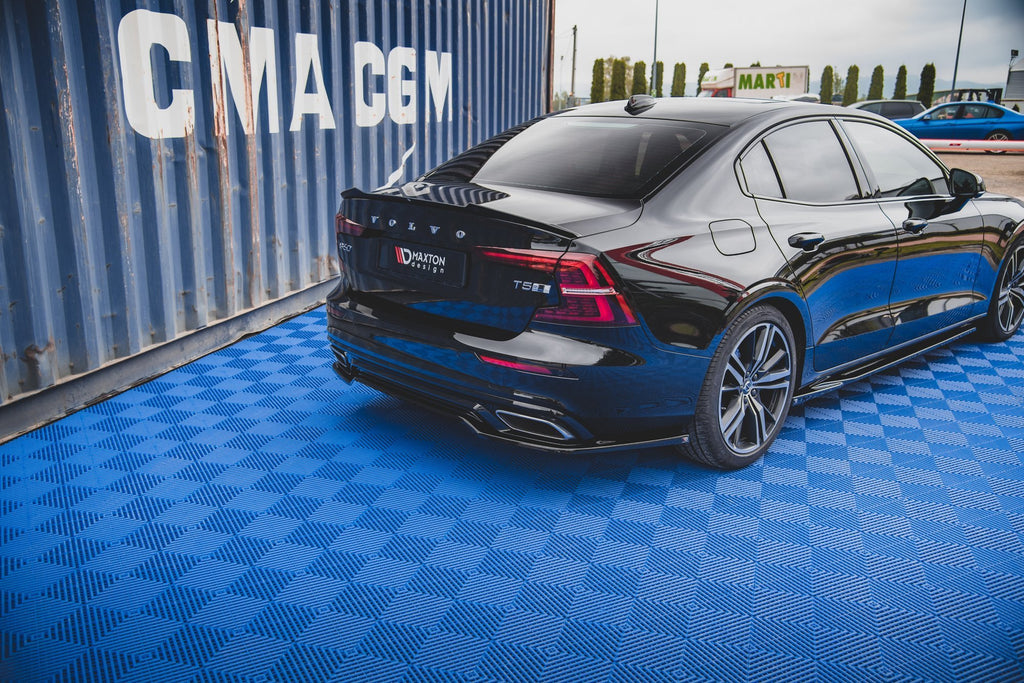 Maxton Design Heckansatz Volvo S60/V60 R-Design Mk3 schwarz Hochglanz für Volvo S60 Mk3