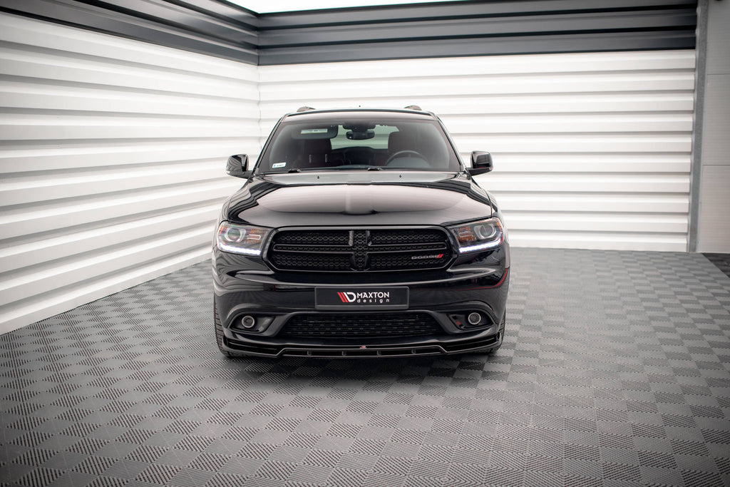 Maxton Design Street+ Spoilerlippe Front Ansatz passend für Dodge Durango RT Mk3 schwarz Hochglanz