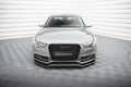 Maxton Design Street+ Spoilerlippe Front Ansatz V.4 passend für Audi S5 / A5 S-Line 8T Facelift schwarz Hochglanz
