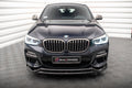 Maxton Design Street+ Spoilerlippe Front Ansatz V.2 passend für BMW X4 M-Paket G02 schwarz Hochglanz