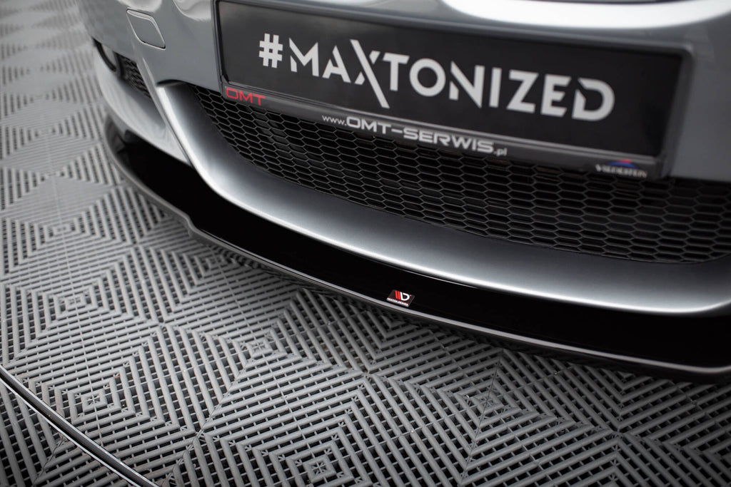 Maxton Design Street+ Spoilerlippe Front Ansatz passend für BMW 3er M-Paket E92 schwarz Hochglanz