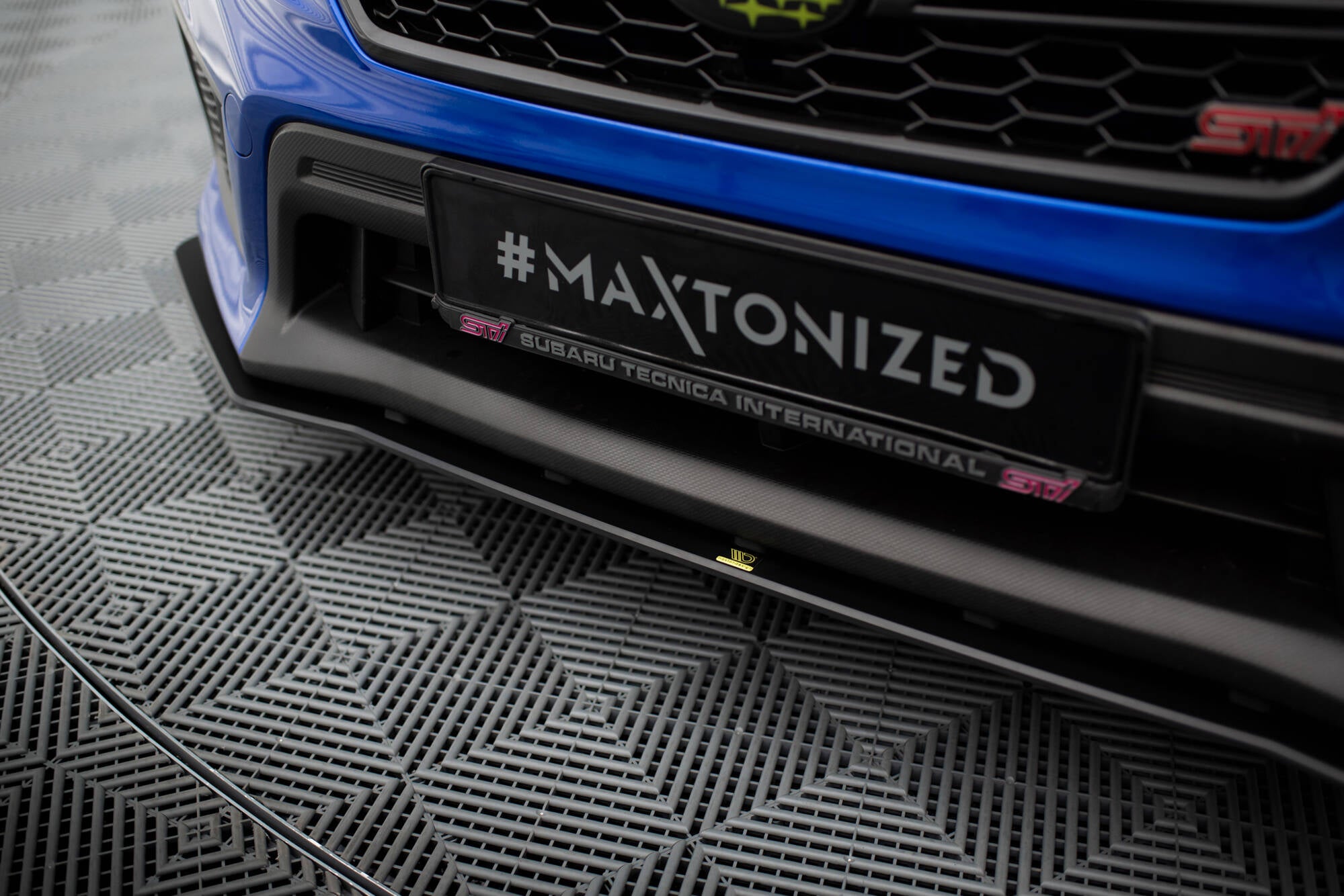 Maxton Design Street Pro Street+ Spoilerlippe Front Ansatz passend für Subaru WRX STI Mk1 Facelift