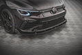 Maxton Design Street+ Spoilerlippe Front Ansatz V.2 + Flaps passend für VW Golf R Hatchback / Variant Mk8