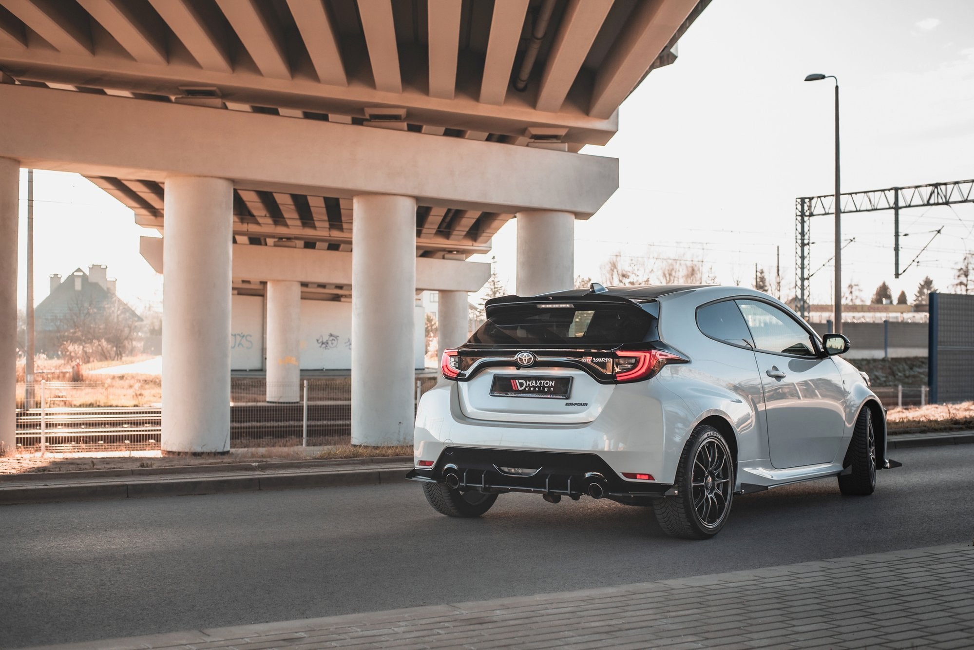 Maxton Design Robuste Racing Heckschürze passend für Toyota GR Yaris Mk4
