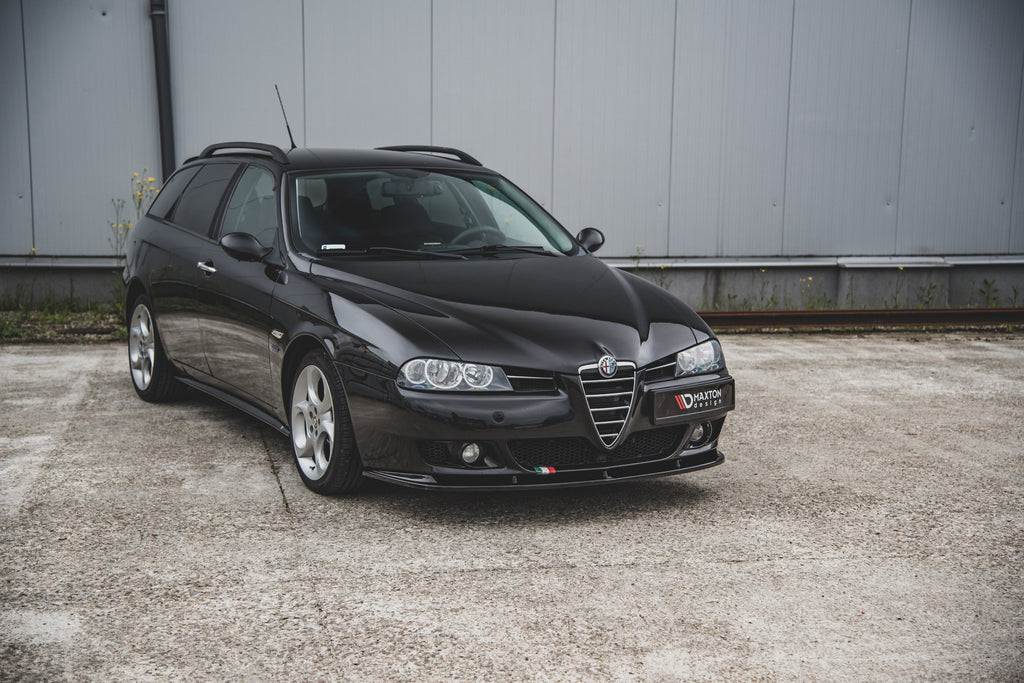 Maxton Design Front Ansatz für Alfa Romeo 156 Facelift schwarz matt