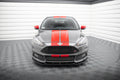 Maxton Design Street+ Spoilerlippe Front Ansatz V.5 passend für Ford Focus ST Mk3 Facelift schwarz Hochglanz