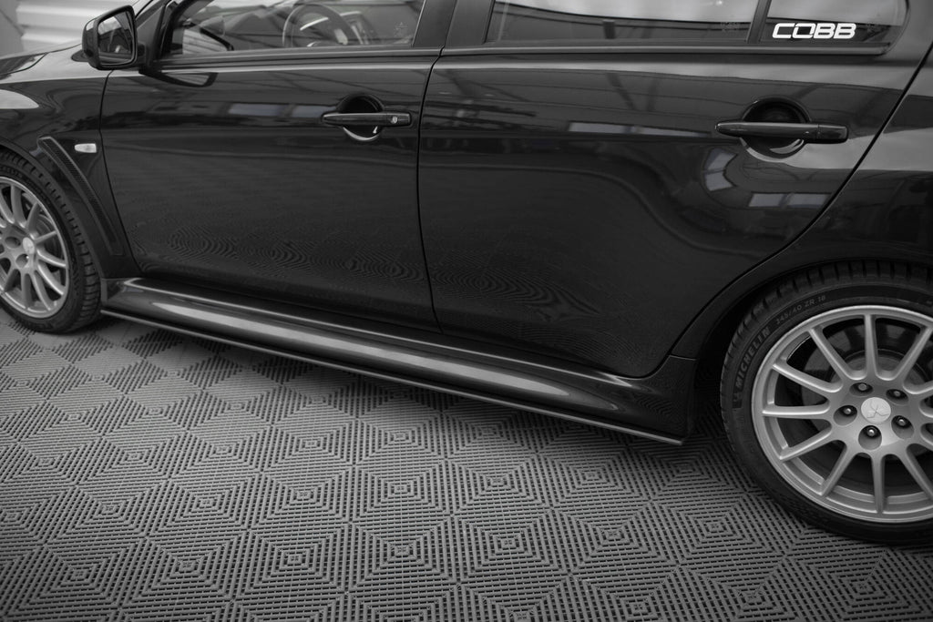 Maxton Design Street Pro Street+ Seitenschweller Leisten passend für Mitsubishi Lancer EVO X
