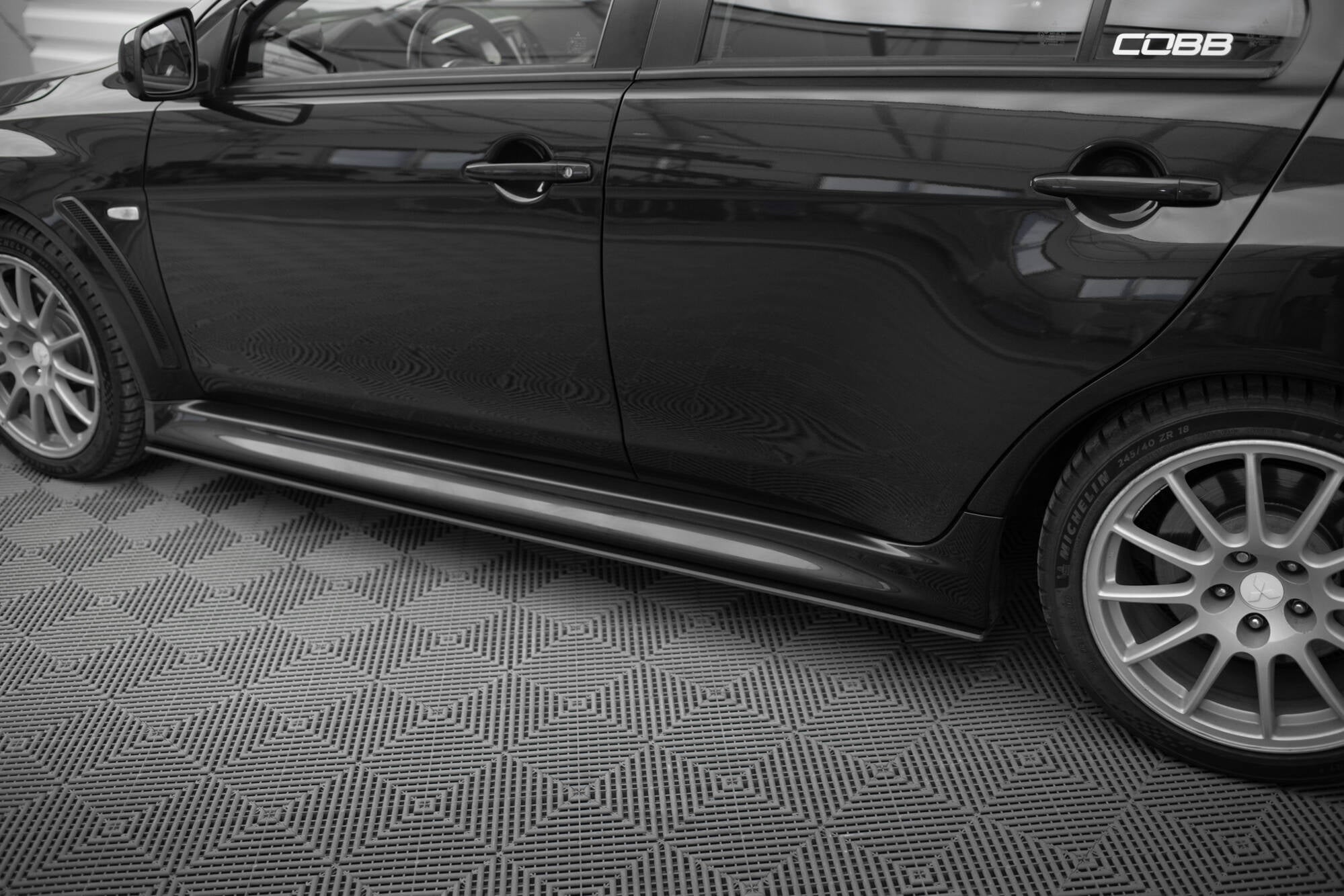Maxton Design Street Pro Street+ Seitenschweller Leisten passend für Mitsubishi Lancer EVO X