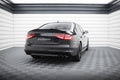 Maxton Design Spoiler CAP passend für Audi S4 B8 FL Limousine schwarz Hochglanz