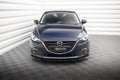 Maxton Design Street+ Spoilerlippe Front Ansatz passend für Mazda 3 Mk3 schwarz Hochglanz