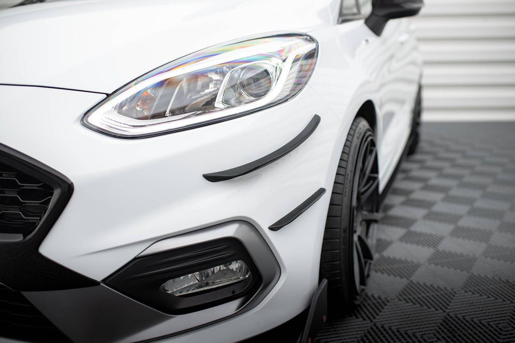 Maxton Design Stoßstangen Flaps Wings vorne Canards passend für V.3 Ford Fiesta Mk8 ST / ST-Line