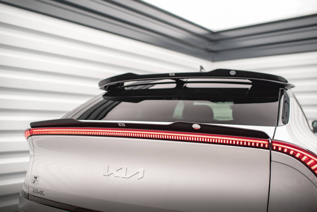 Maxton Design Niedriger Spoiler CAP passend für Kia EV6 Mk1 schwarz Hochglanz