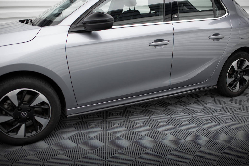 Maxton Design Street+ Seitenschweller Leisten passend für Opel Corsa F ( Mk6) schwarz Hochglanz