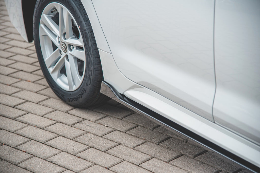 Maxton Design Street+ Seitenschweller Leisten passend für Toyota Corolla XII Touring Sports schwarz Hochglanz