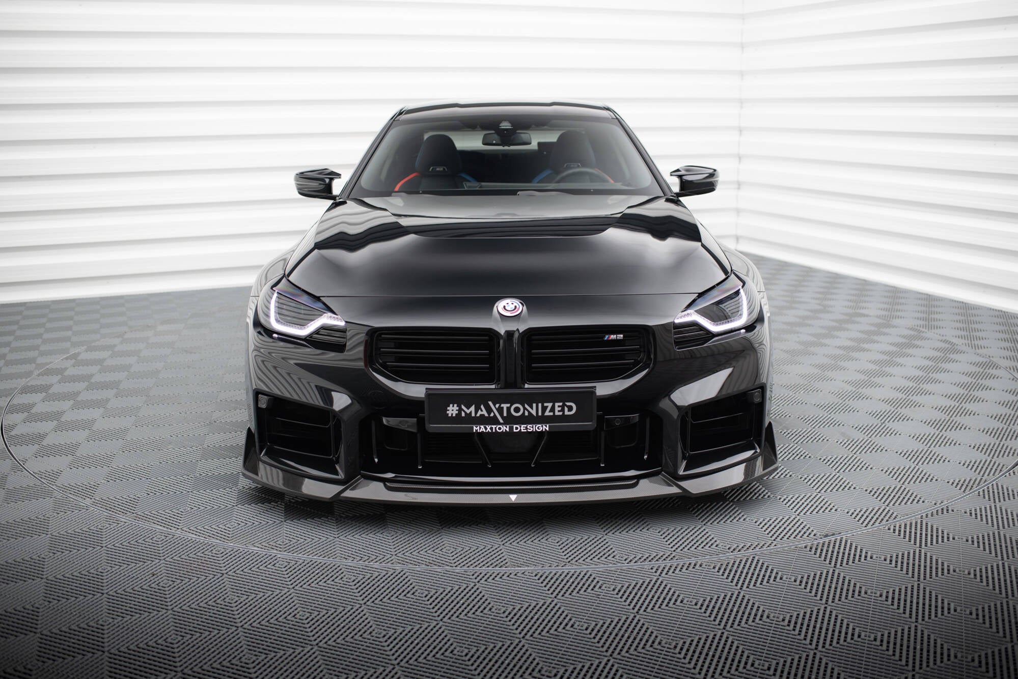 Maxton Design Prepreg Carbon Fiber Street+ Spoilerlippe Front Ansatz V.1 passend für BMW M2 G87