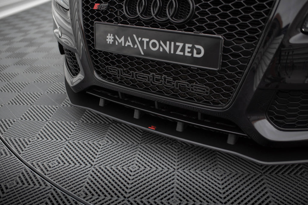 Maxton Design Street Pro Street+ Spoilerlippe Front Ansatz passend für Audi S5 / A5 S-Line 8T