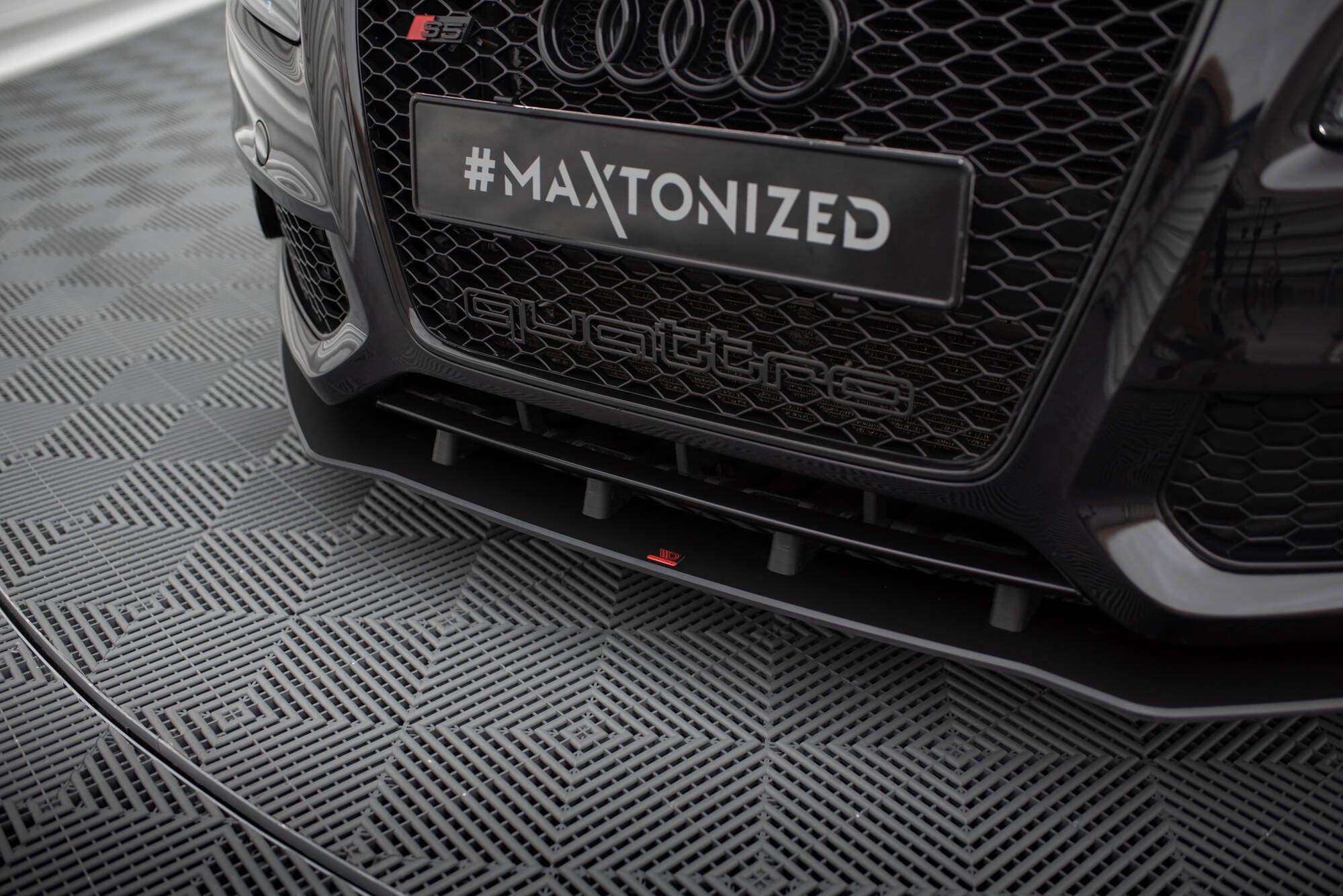 Maxton Design Street Pro Street+ Spoilerlippe Front Ansatz passend für Audi S5 / A5 S-Line 8T