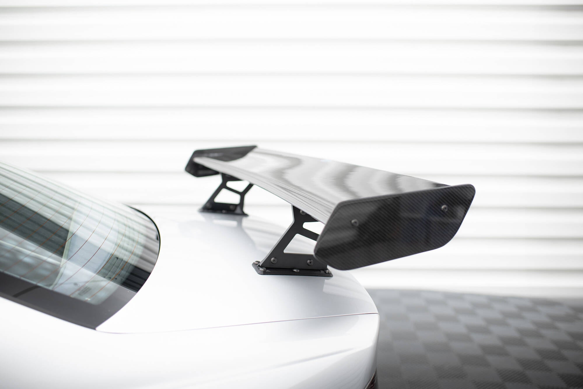 Maxton Design Carbon Spoiler With Internal Brackets Uprights BMW 3er Coupe E46 für BMW 3er E46