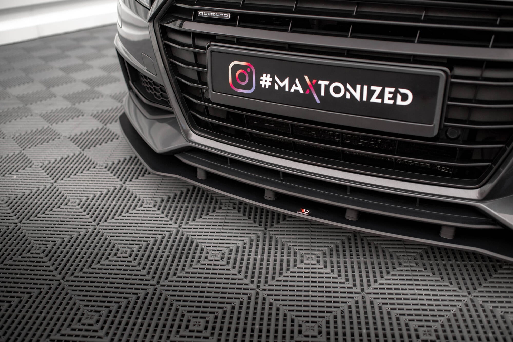 Maxton Design Street Pro Street+ Spoilerlippe Front Ansatz passend für Audi TT S / S-Line 8S