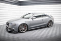 Maxton Design Street+ Seitenschweller Leisten V.2 passend für Audi S5 / A5 S-Line Coupe 8T schwarz Hochglanz