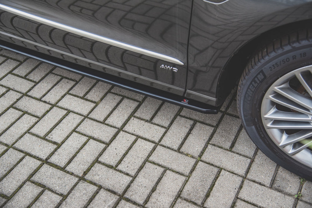 Maxton Design Seitenschweller Ansatz für Ford S-Max Mk2 Facelift schwarz matt