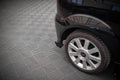 Maxton Design Hintere Seiten Flaps passend für Ford Fiesta ST Mk6 schwarz Hochglanz
