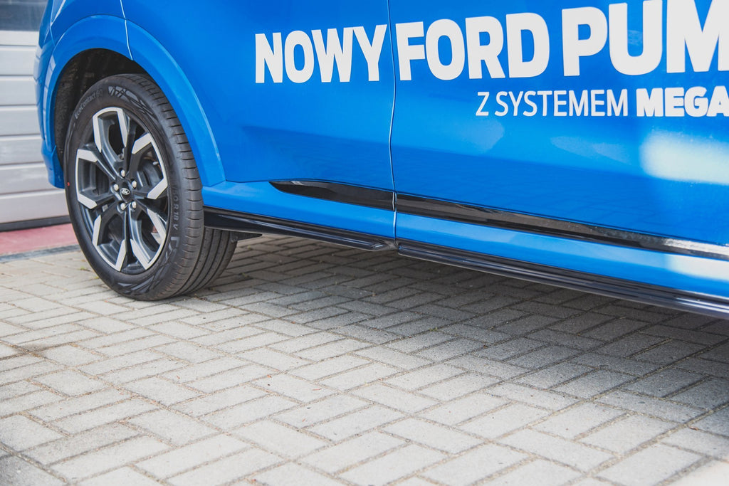 Maxton Design Seitenschweller Ansatz für Ford Puma ST-Line Carbon Look