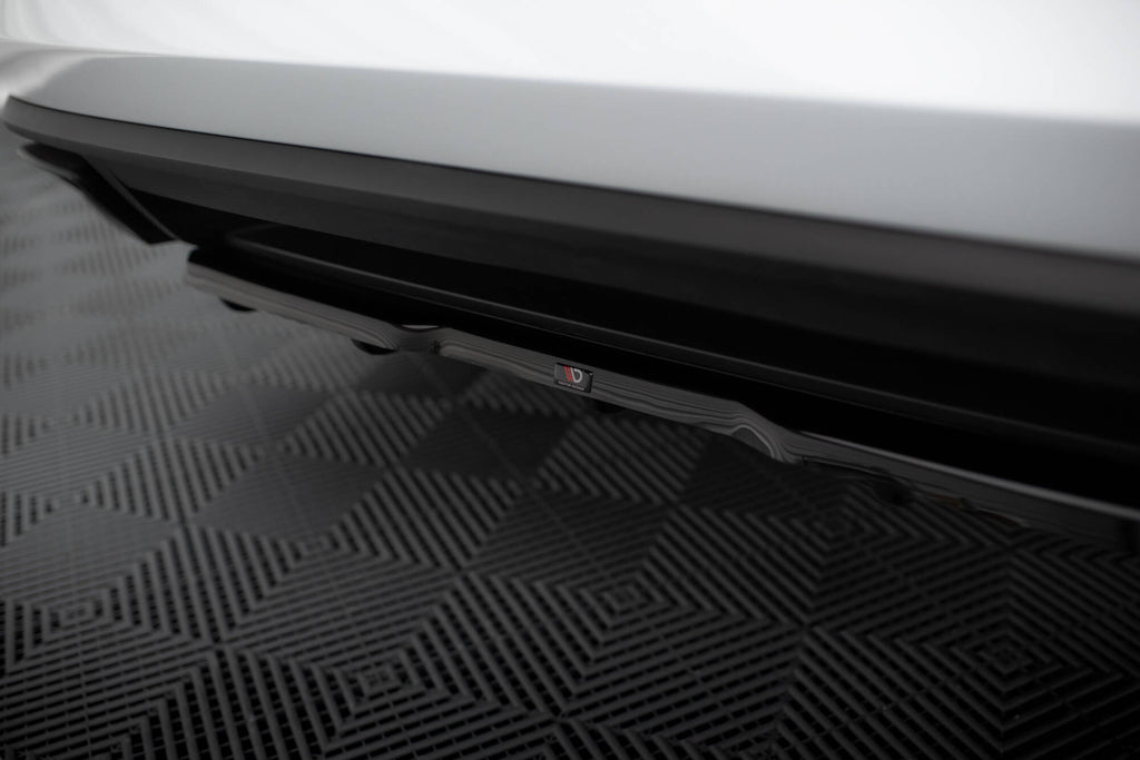 Maxton Design Street+ Mittlerer Diffusor RACE passend für Skoda Kodiaq RS Mk1 / Mk1 Facelift schwarz Hochglanz