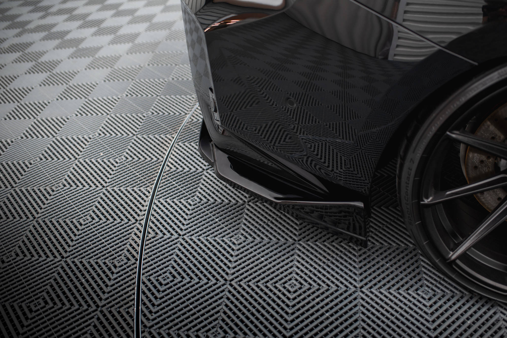 Maxton Design Heck Ansatz Flaps Diffusor V.4 passend für (Für heckansatz v.1) BMW M2 G87 schwarz Hochglanz