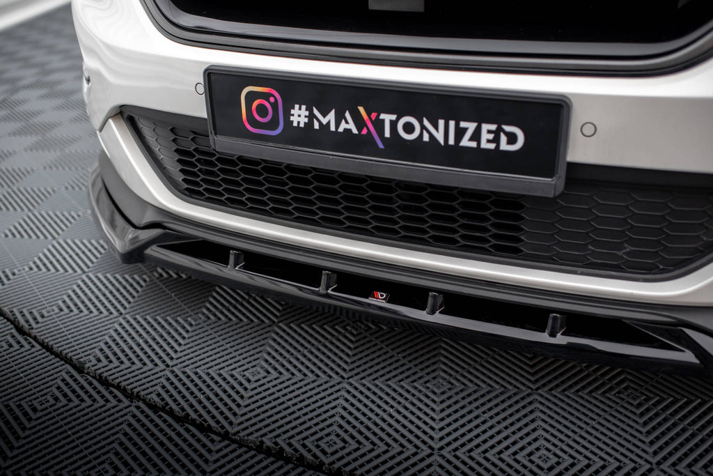 Maxton Design Street+ Spoilerlippe Front Ansatz passend für Ford Edge Sport Mk2 schwarz Hochglanz