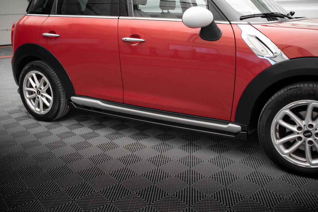 Maxton Design Street+ Seitenschweller Leisten passend für Mini Cooper Countryman R60 Facelift schwarz Hochglanz