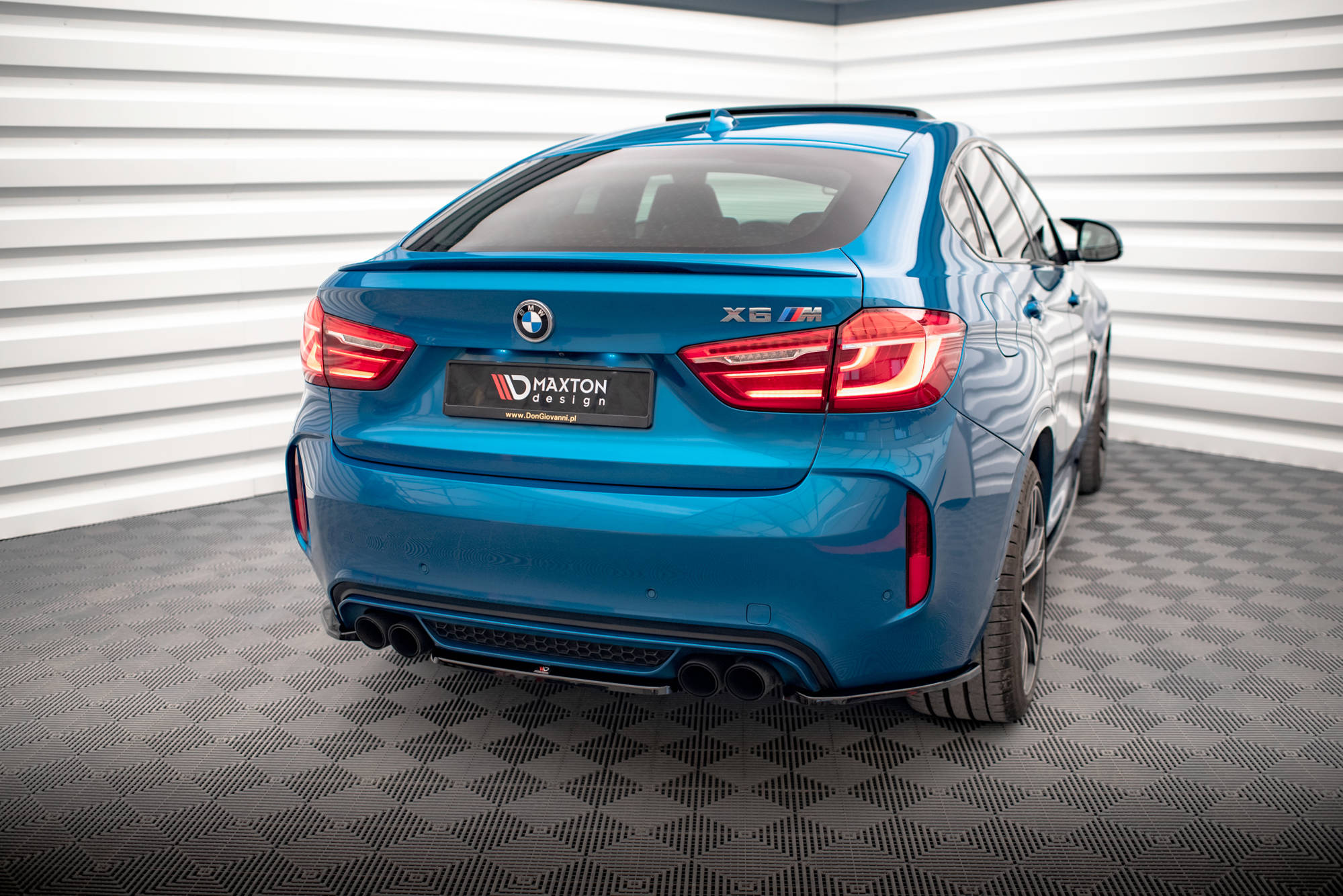 Maxton Design Heckansatz BMW X6 M F86 schwarz Hochglanz für BMW X6 M F86