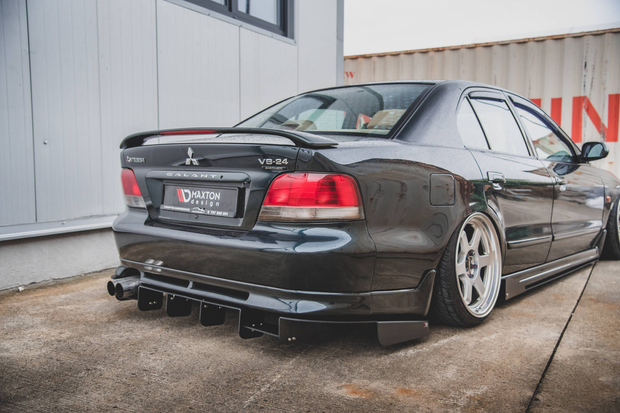 Maxton Design Heckschürze passend für Racing Mitsubishi Galant Avance Mk8