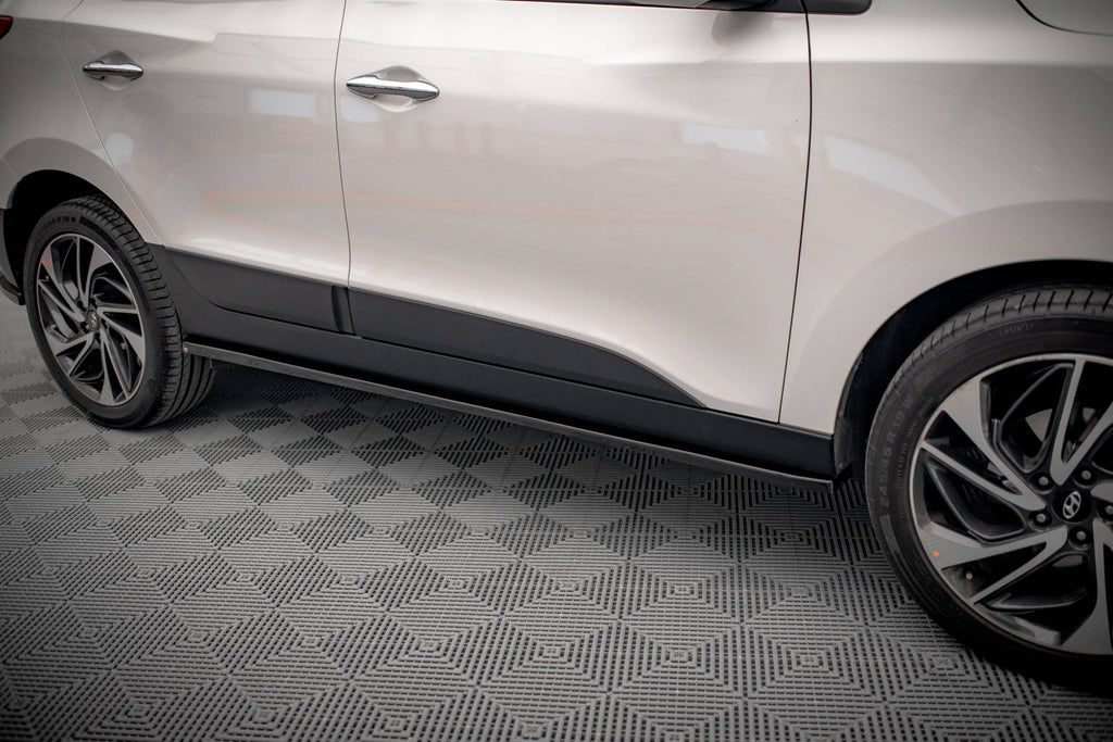 Maxton Design Street+ Seitenschweller Leisten passend für Hyundai ix35 Mk1 schwarz Hochglanz