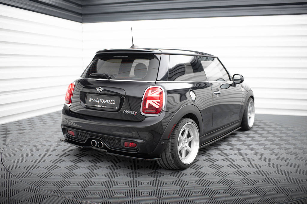 Maxton Design Heckansatz Mini Cooper S F56 / F56 Facelift schwarz Hochglanz für Mini Cooper F56
