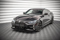 Maxton Design Street Pro Street+ Spoilerlippe Front Ansatz passend für + Flaps passend für BMW 4er M-Paket / M440i G22 / G23 / G22 Facelift / G23 Facelift schwarz Hochglanz