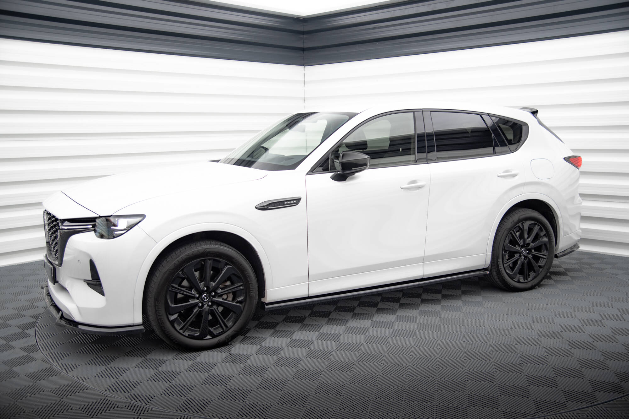 Maxton Design Street+ Seitenschweller Leisten passend für Mazda CX-60 Mk1 schwarz Hochglanz
