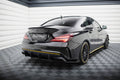 Maxton Design Street Pro Heck Ansatz Flaps Diffusor + Flaps passend für Mercedes-AMG CLA 45 C117 Facelift schwarz Hochglanz