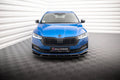 Maxton Design Street+ Spoilerlippe Front Ansatz V.1 passend für Skoda Octavia Sportline Mk4 schwarz Hochglanz